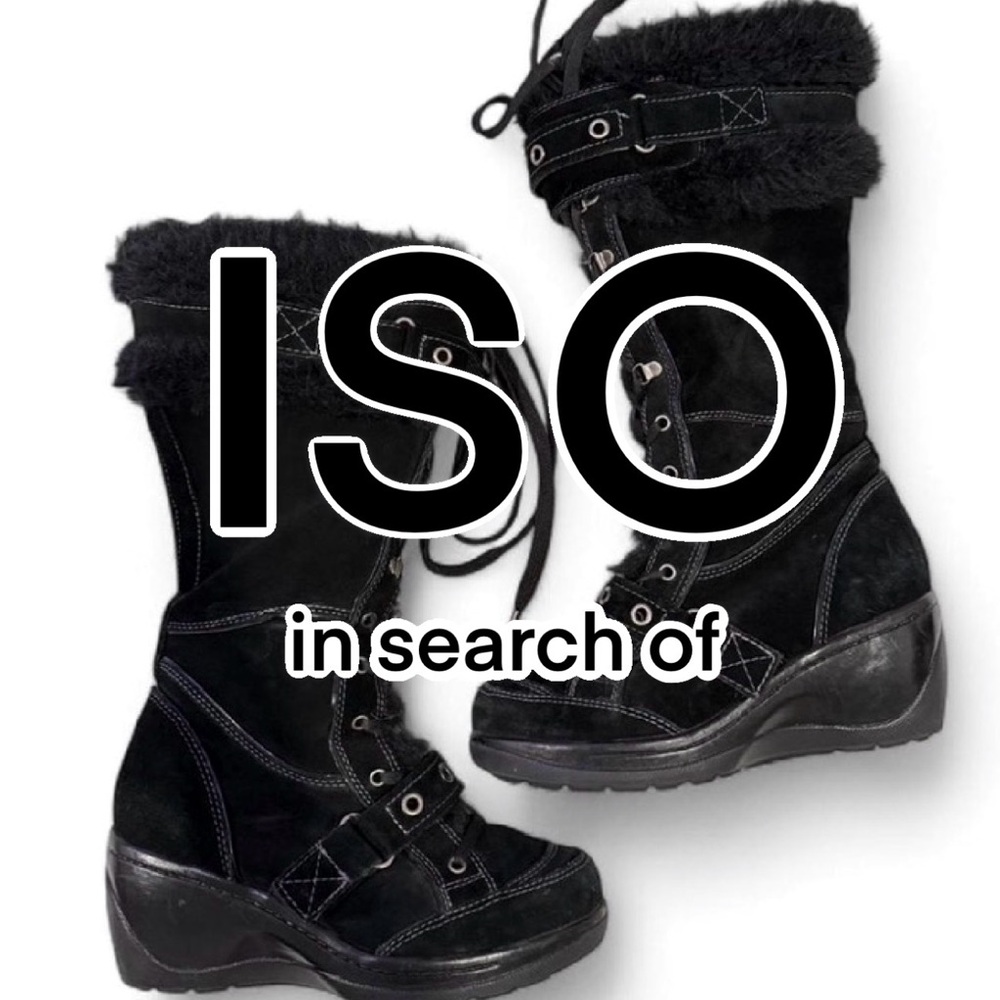 ISO DO NOT BUY Aldo/report Black Faux Fur Winter Boots